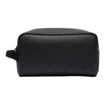 LACOSTE Polyurethane Toiletry Bag Regular Men's Black