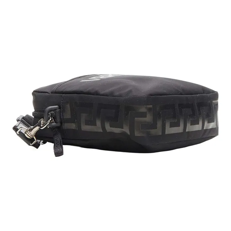 VERSACE Nylon Camera Bag, Messenger Bag, Shoulder Bag, Crossbody Bag Unisex Black-4