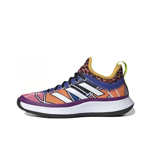 Adidas Defiant Generation Tennis Anti Slip Wear Resistant Low Top Tennis Shoes Women's Multicolor
