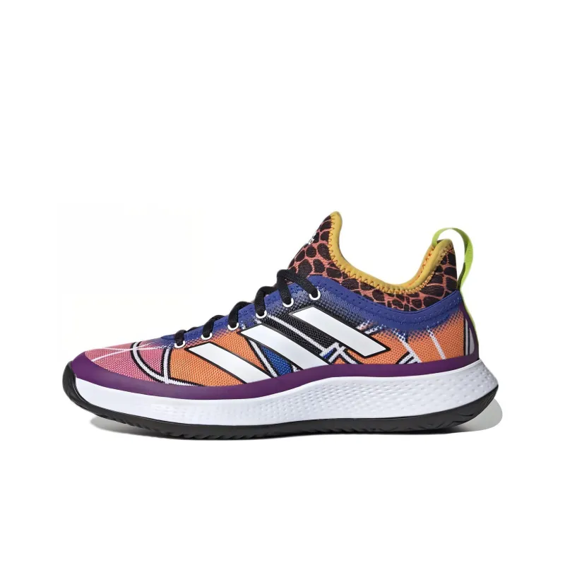 Adidas Defiant Generation Tennis Anti Slip Wear Resistant Low Top Tennis Shoes Women's Multicolor-0