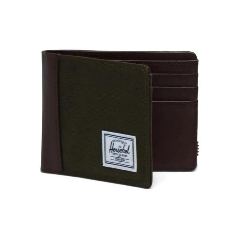 Herschel EcoSystem™ 600D Fabric Wallet Unisex Ivy Green Chrysanthemum Coffee-1