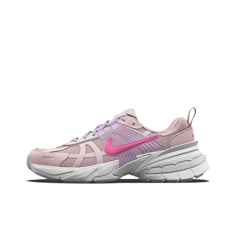 Nike V2K Run Cushioning Wear Resistant Low Top Training Running Shoes Unisex Pink-0
