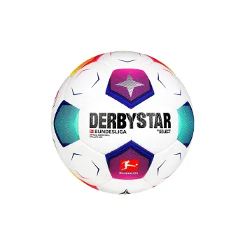 DERBYSTAR Size 5 Soccer Super Fiber Hand Stitched Soccer Ball Unisex White