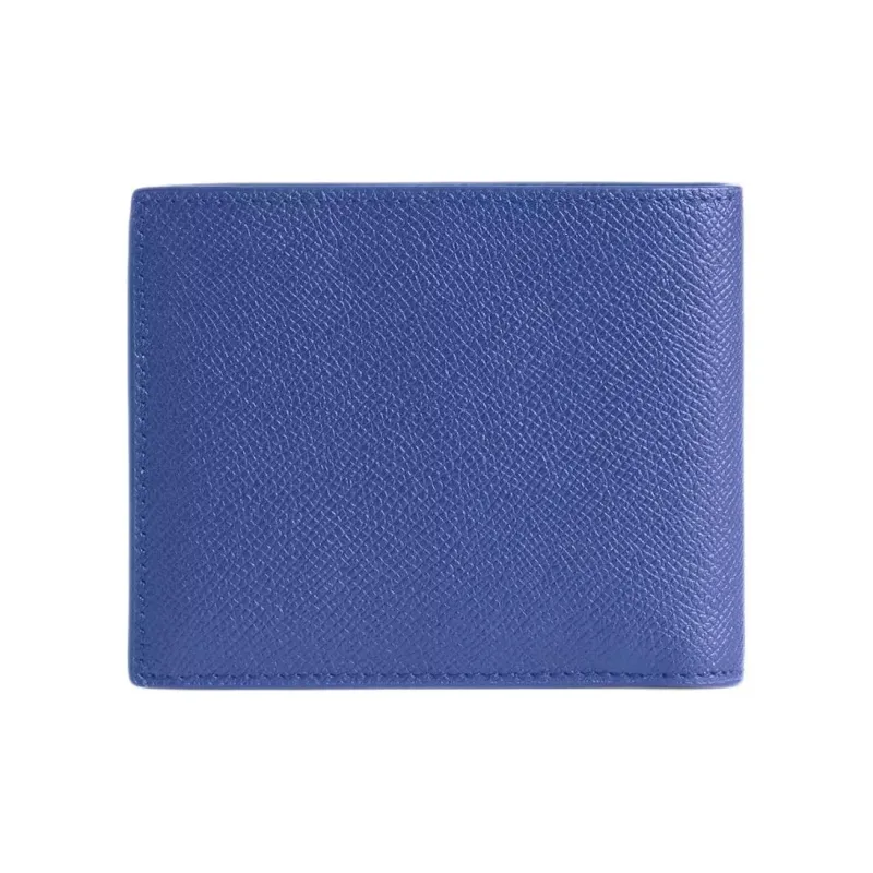 COACH 3 IN 1 Wallet Cross Stitch Leather With Signature Coated Canvas Card Holder Wallet Mini Women's Blueberry-1