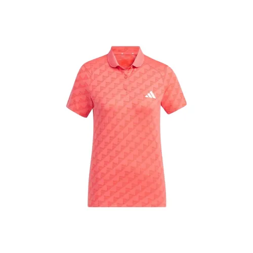 Adidas Clothing Polo Shirts Women's Orange