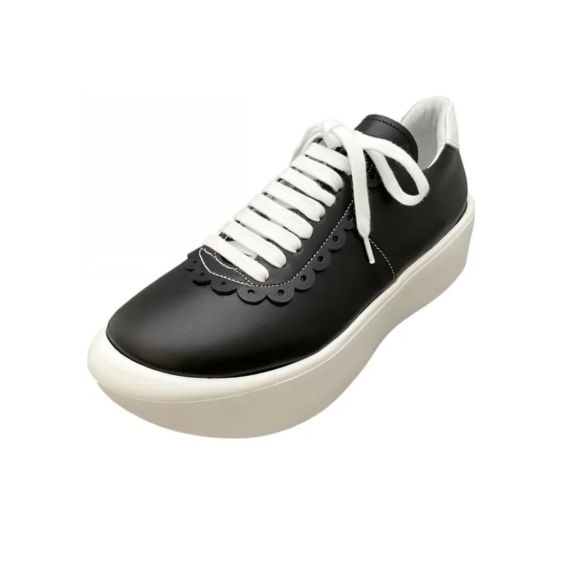 Tokyo Bopper Low-Top Casual Shoes 5cm Women's Black White-1