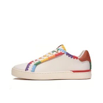 COACH Low Top Skateboard Shoes Men's Rainbow