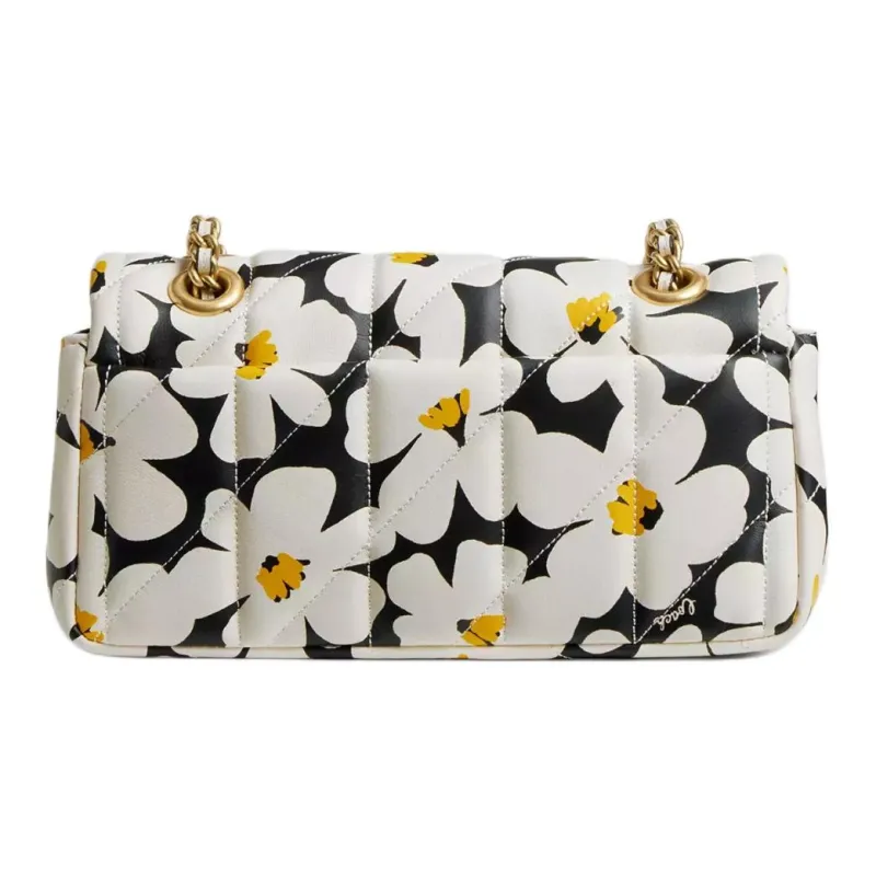 COACH Tabby Nappa Leather Crossbody Bag Shoulder Bag Women's Brass & Chalk Multicolor-2