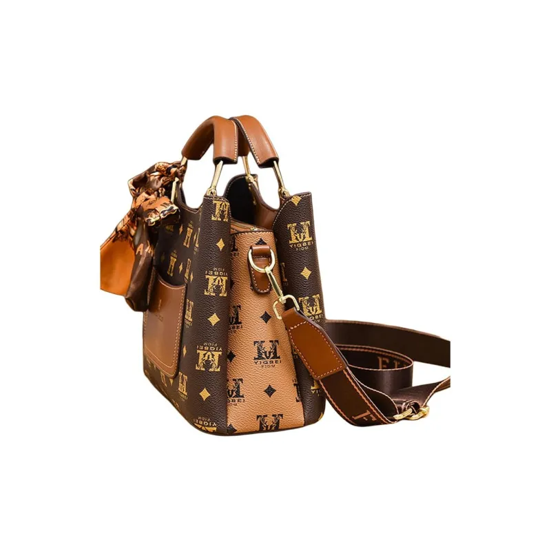 Weymond PU Handbag Shoulder Bag Crossbody Bag Backpack Women's Coffee/Earth Yellow-8