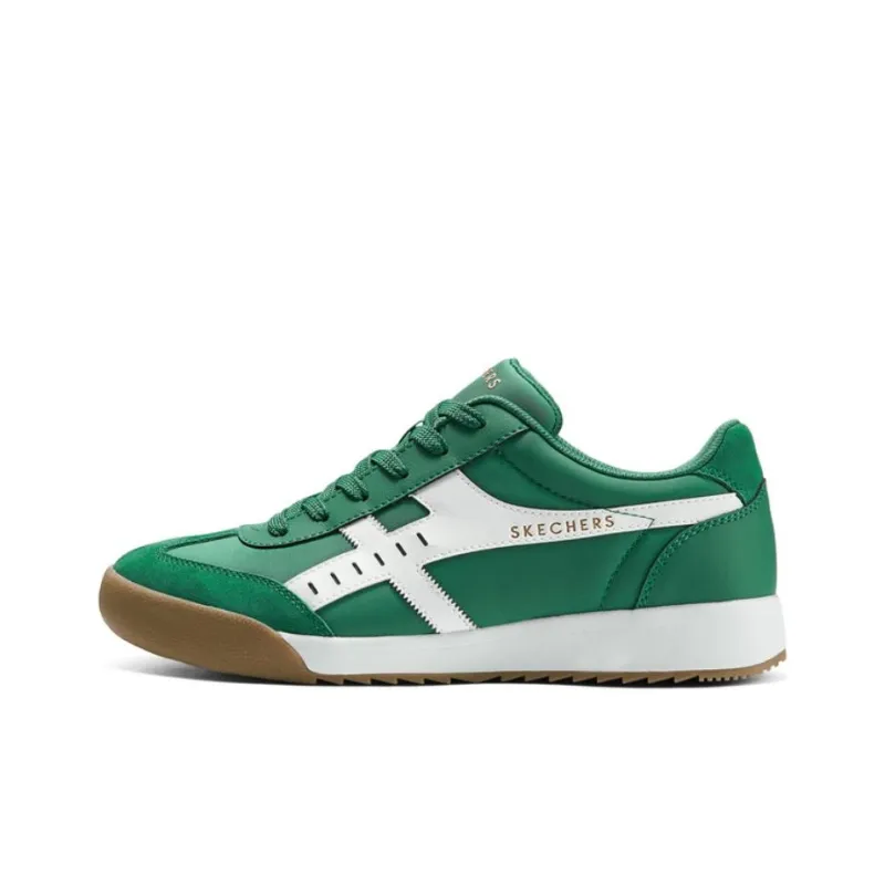 Skechers Street Breathable Low Top Casual Shoes Men's Green White-0