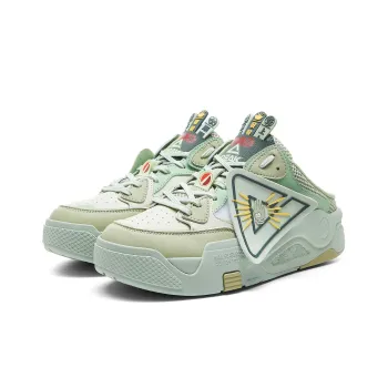 PEAK Skateboard Shoes Men Low Top Bean Sprout Green