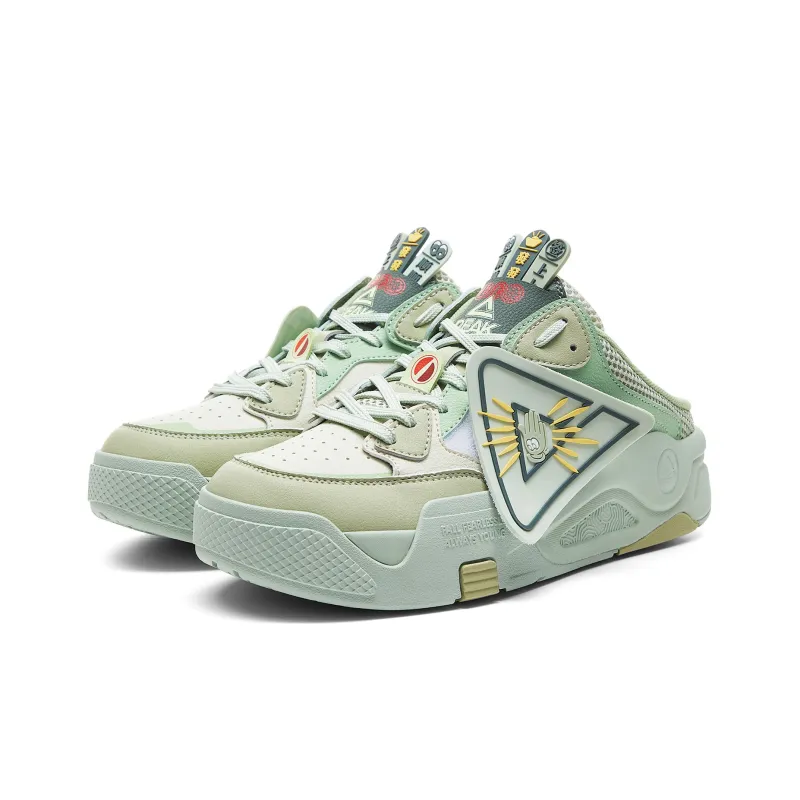 PEAK Skateboard Shoes Men Low Top Bean Sprout Green-0