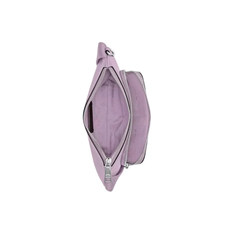 COACH Cross Grain Leather With Coated Canvas Sling Bag, One Shoulder, Crossbody, Fanny Pack Medium Size Men's Purple-3