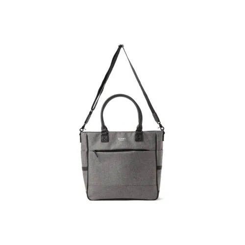Beams Polyester Bonded Synthetic Leather Shoulder Bag Crossbody Bag Handbag Men's Charcoal Gray/Black