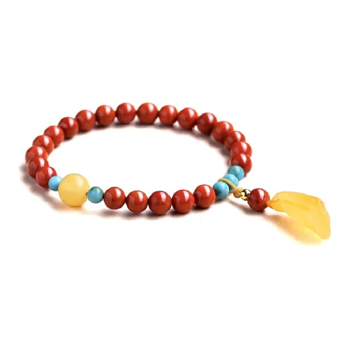 GOLDFISH ALLEY South Red Agate Fine Jade Bracelets Women's