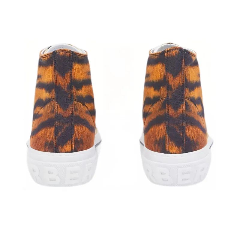 Burberry Tiger Print Sneakers White-4