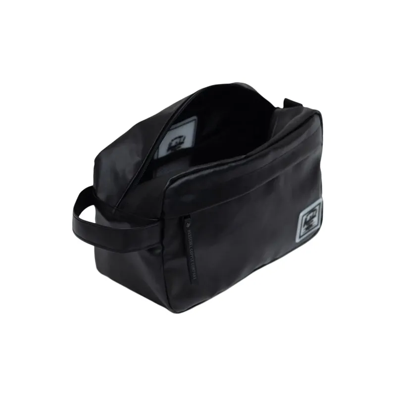 Herschel Recycled Fabric Makeup Bag, Toiletry Bag, Clutch Unisex Black-2