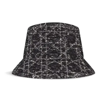 DIOR Cotton Acrylic Polyamide Bucket Hats Women's Black