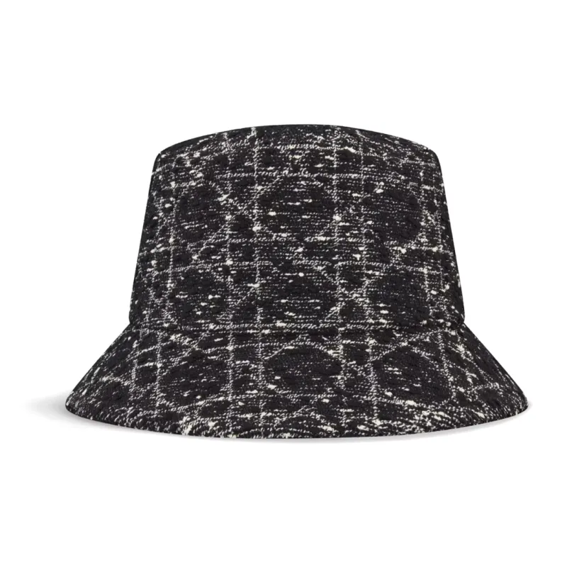 DIOR Cotton Acrylic Polyamide Bucket Hats Women's Black-0