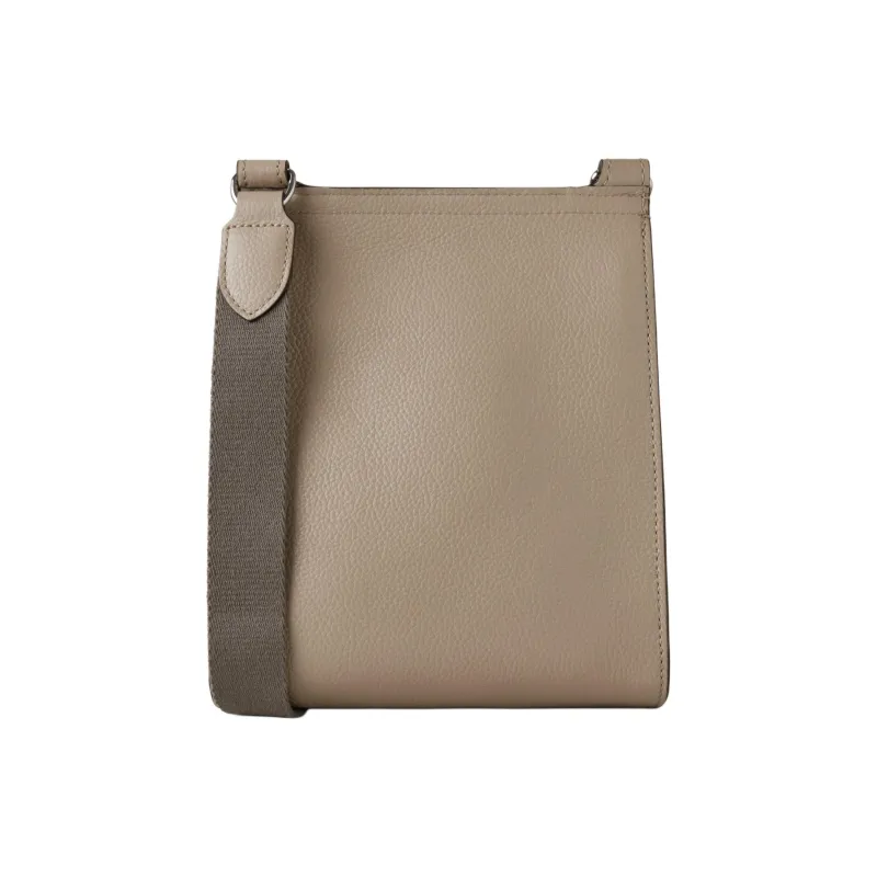 Mulberry Small Grain Leather Messenger Bag Shoulder Bag Crossbody Bag Small Size Women's Sand White-2