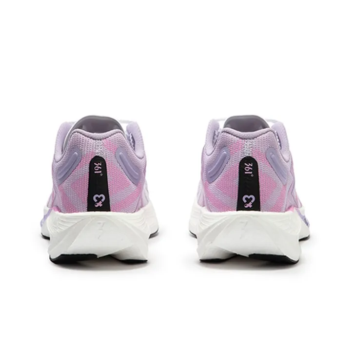 361° Speed 3 PRO Cushioning Anti-Slip Wear-Resistant Breathability Low-Top Running Shoes Unisex White Purple-3