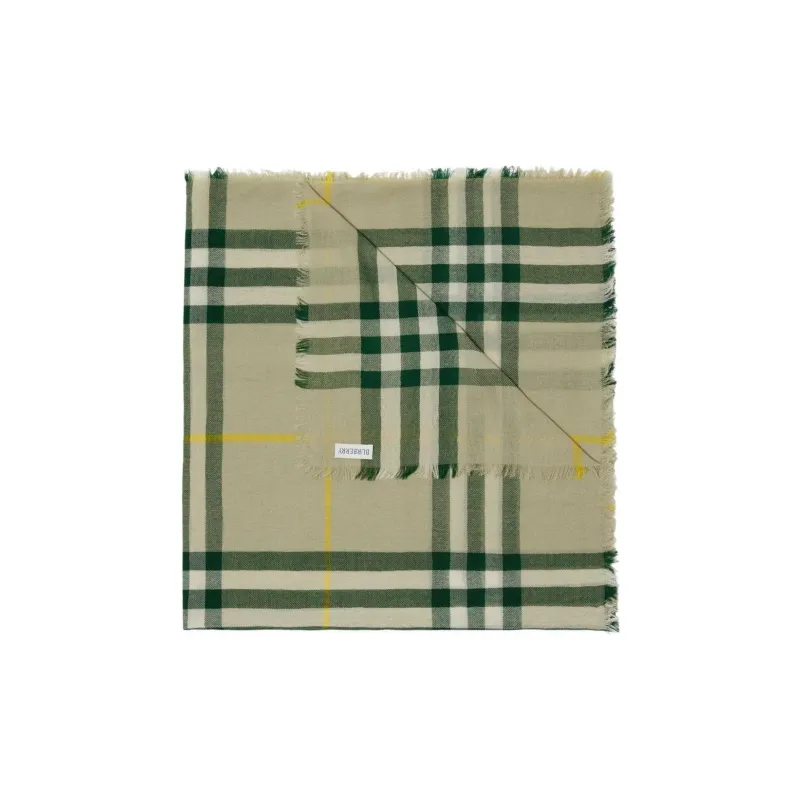 Burberry Knit Scarves Men's Green-0