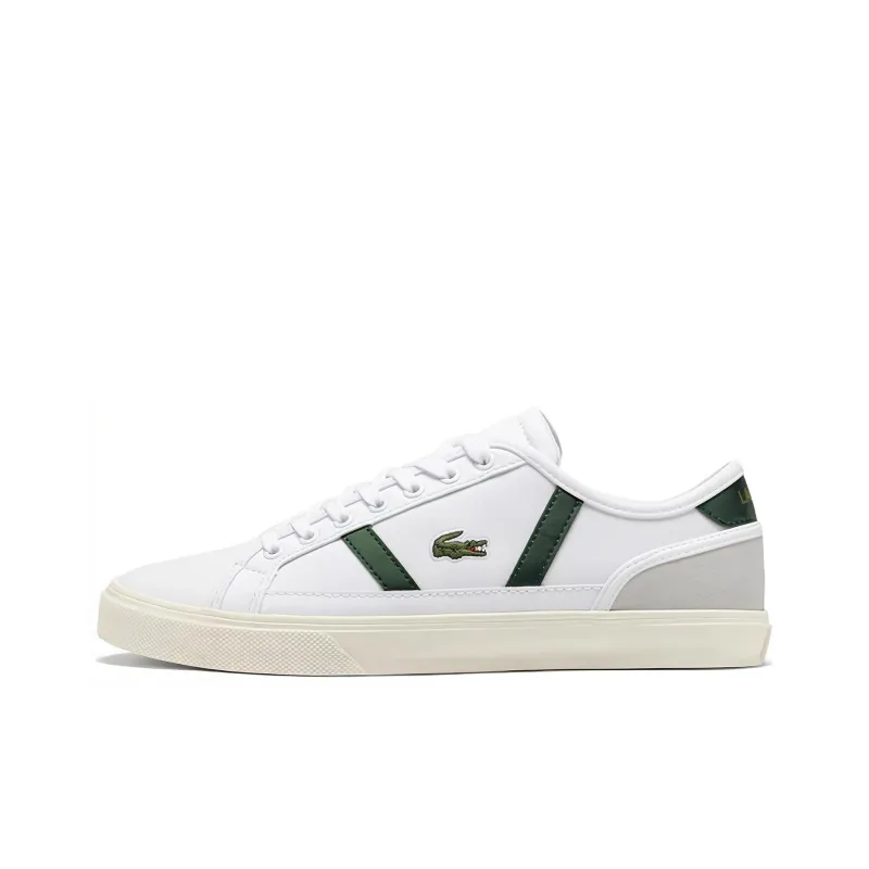 LACOSTE Low Top Skateboard Shoes Men's White-0
