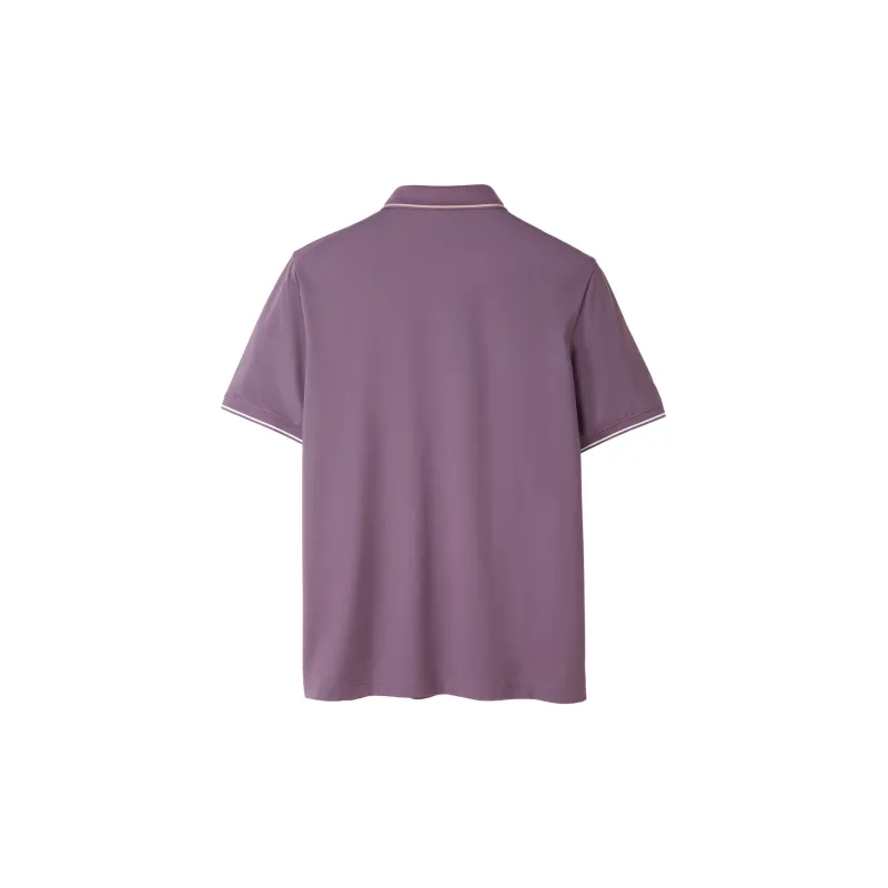 HLA Polo Shirts Men Dark Purple A5-1