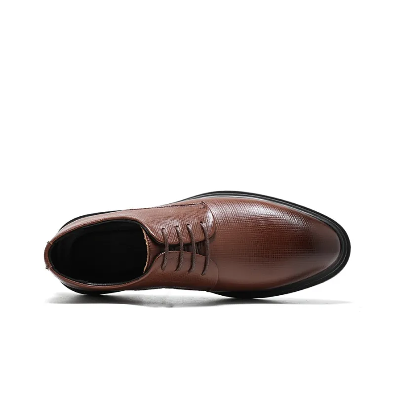 ZUWUDONG Dress Shoes Men Low Top Black, Brown-15
