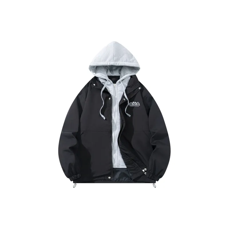 CSKS Jackets Coats Unisex Black Gray-1