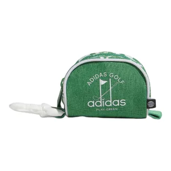 Adidas Recycled Polyester Plain Weave Fabric Storage Bag Unisex Green & White