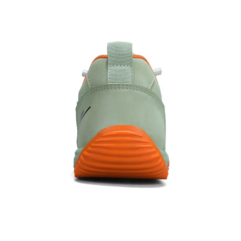 Warrior Soft Sole Driving Shoes Anti-Slip And Wear-Resistant Lightweight Low-Top Skateboard Shoes Men's Light Green-4