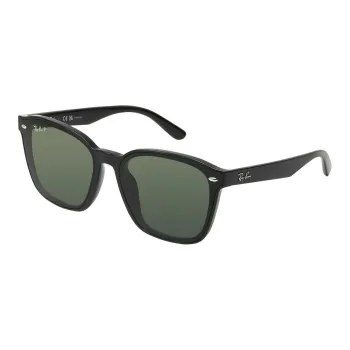 RayBan Plate Frame Injection Molding Square Sunglasses Unisex Black