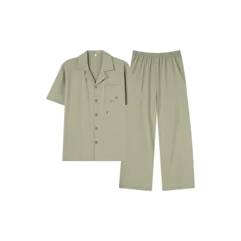 JinShaLa Pajama Set Men's Army Green
