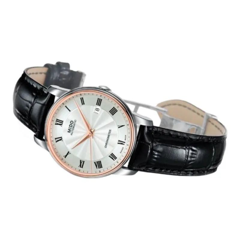 MIDO Baroncelli Collection Automatic Mechanical Movement Men's Watches Watch 39mm White Dial-1