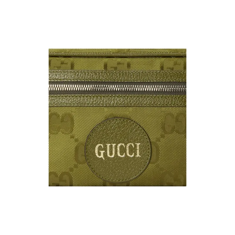 GUCCI Off The Grid Leather Sling Bag Fanny Pack Men's Green-7