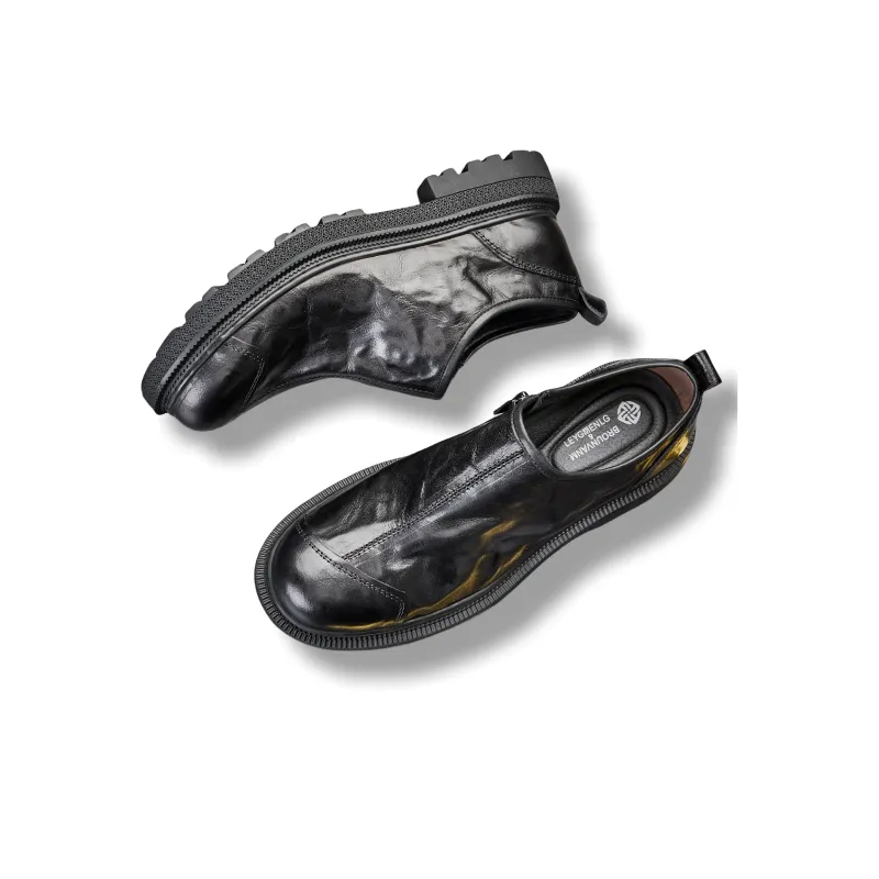 Brounvanm Casual Shoes Men's Black-2
