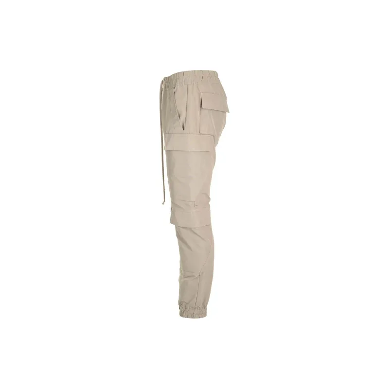 RICK OWENS Mastodon Megacargo Drawstring Tapered Leg Trousers-2