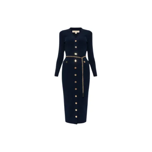 MICHAEL KORS Long-Sleeved Dresses Women's Marine Blue