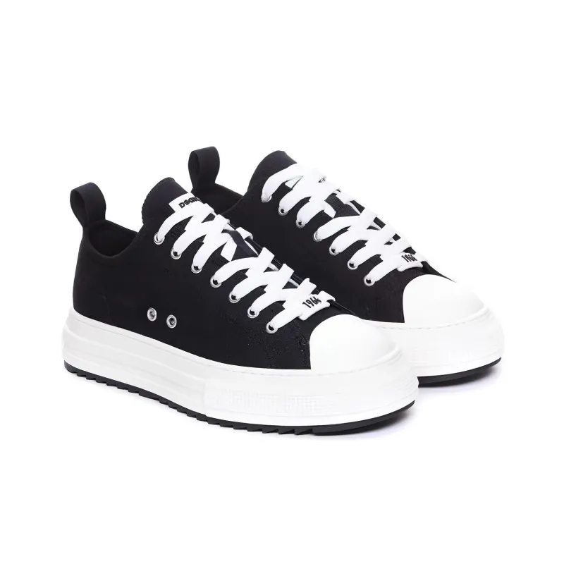 DSQUARED 2 Round Toe Platform Sneakers-1