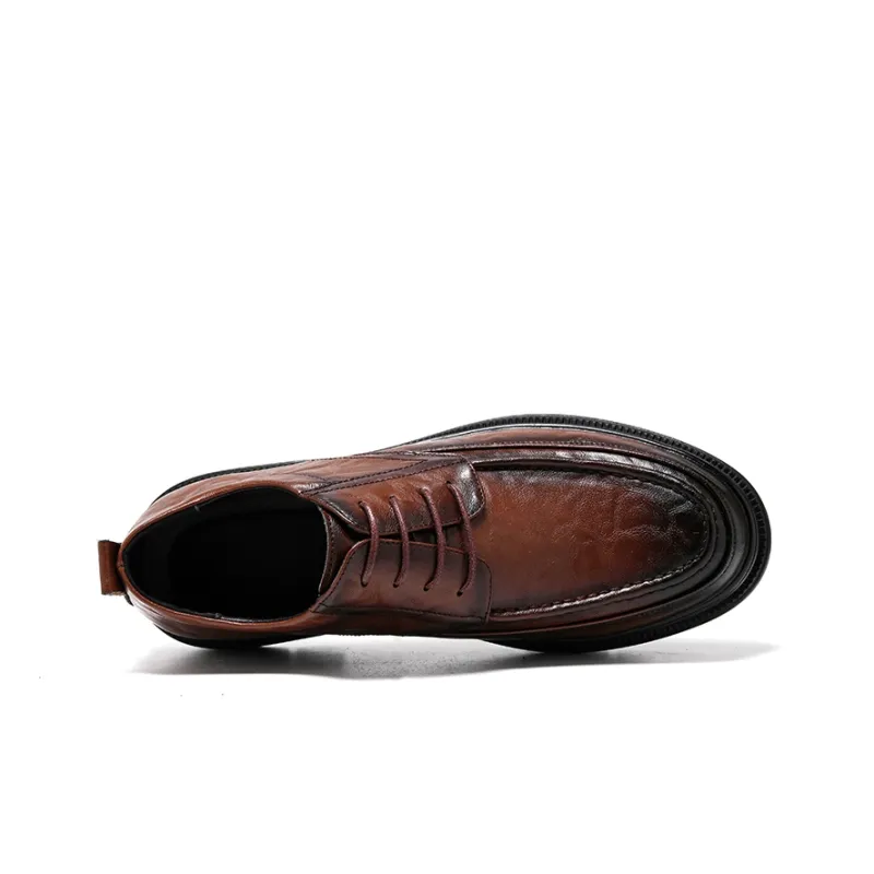 ZUWUDONG Dress Shoes Men Low Top Brown, Black-6