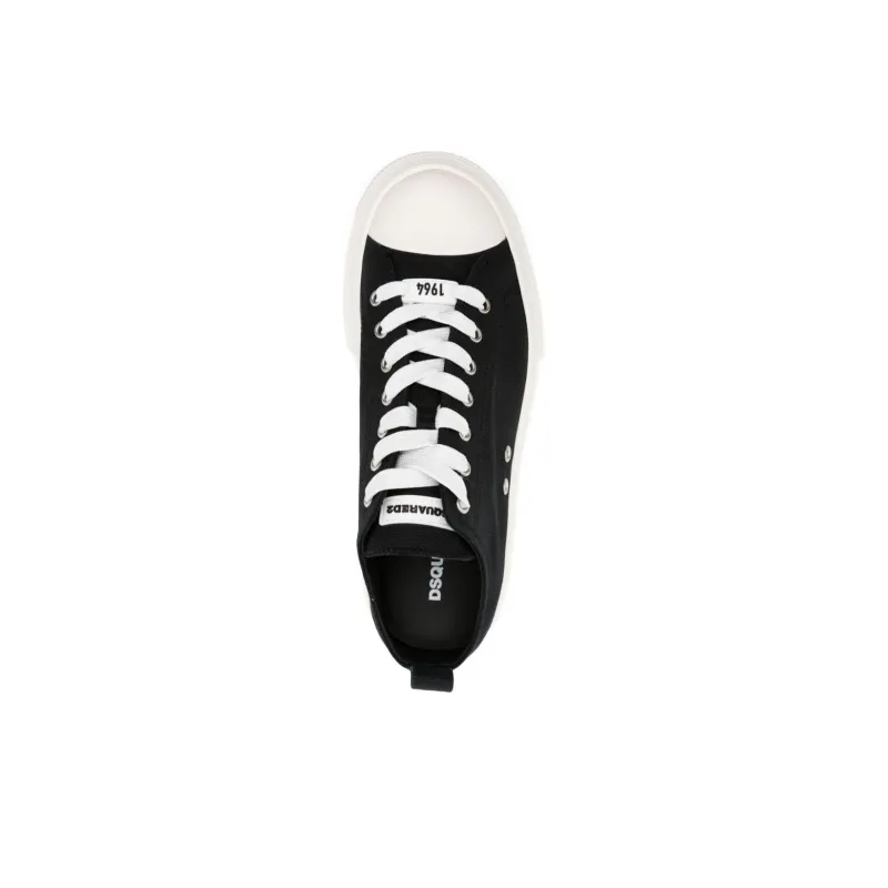 DSQUARED 2 Round Toe Platform Sneakers-4