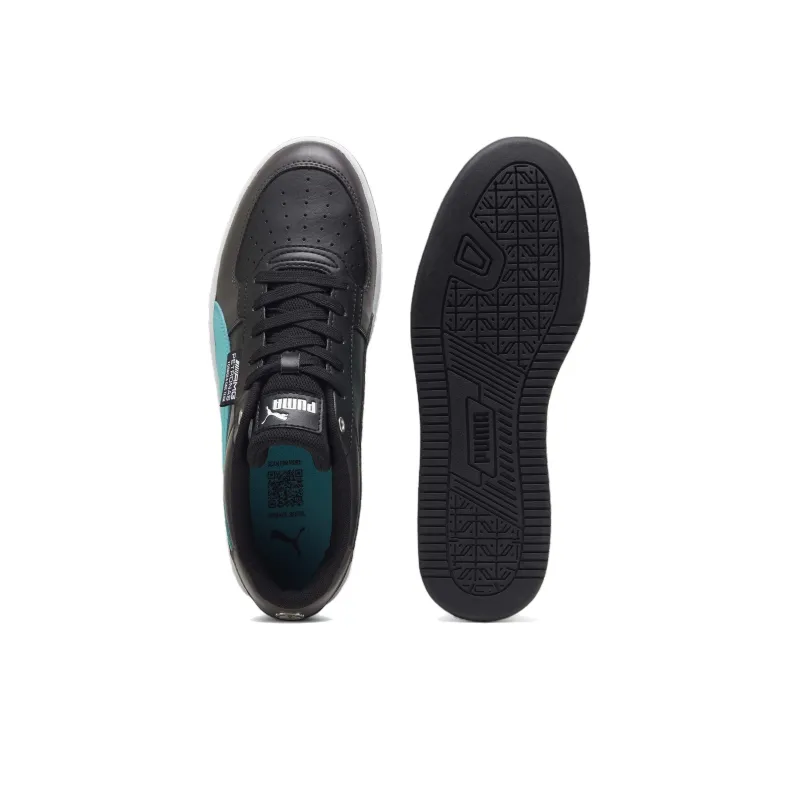 PUMA Mercedes AMG PETRONAS Caven 2.0 Anti Slip Wear Resistant Low Top Skateboard Shoes Unisex Black Blue-3