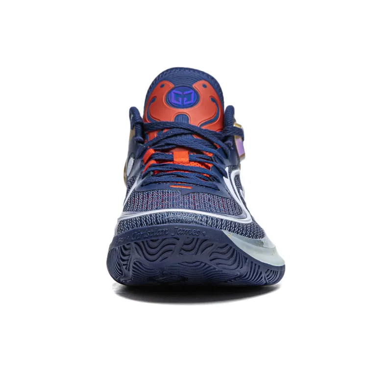 LiNing CJ 3 Anti Slip And Wear Resistant Rebound Low Top LINING BOOM Technology Basketball Shoes Men's Navy-5