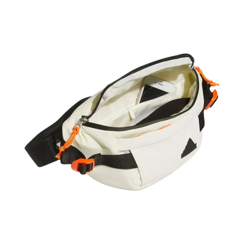 Adidas Recycled Polyamide Fanny Pack Small Size Unisex Ivory White-3