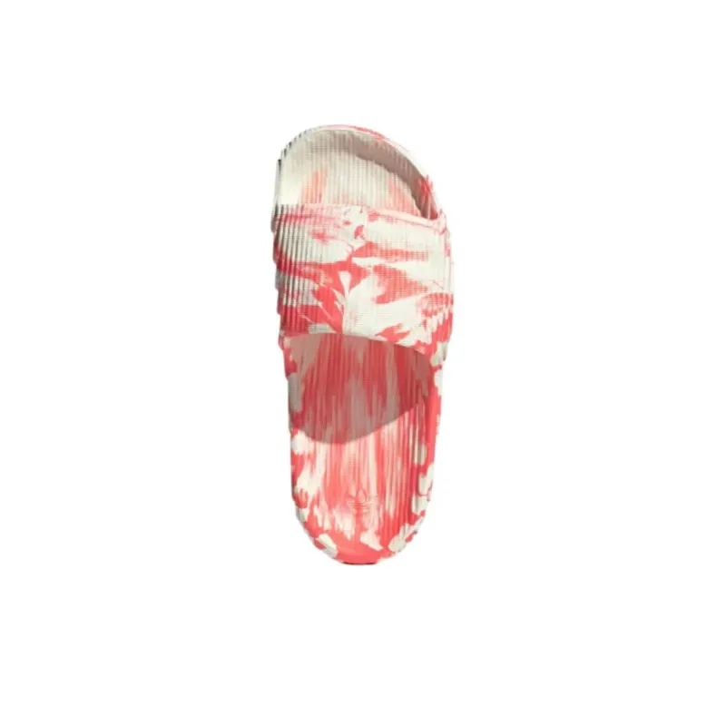Adidas Adilette 22 Slides Ivory Solar Red-4