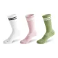 1 White, 1 Pink, 1 Tea Green