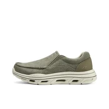 Skechers Cushioning Breathable Low Top Casual Shoes Men's Khaki