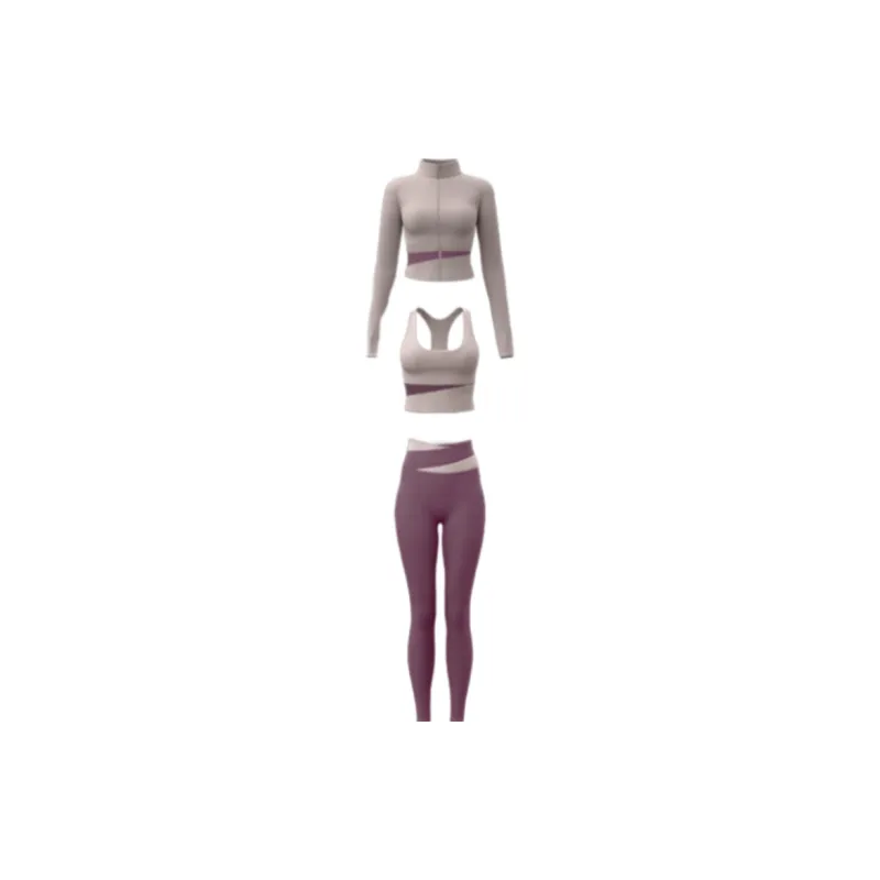 SINGLELADY Yoga Sets Unisex Black Purple Blue White-2