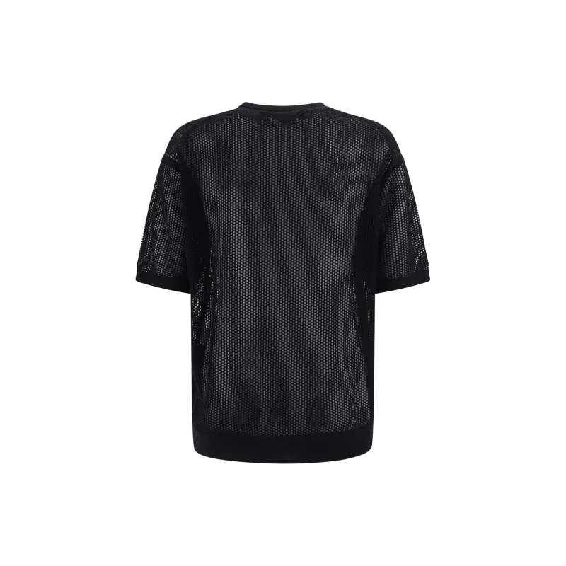PRADA Short Sleeved Open Knitted Top-1